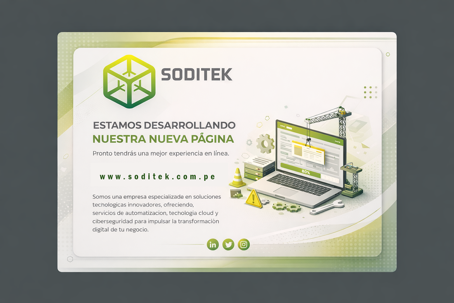 Página en construcción - SODITEK